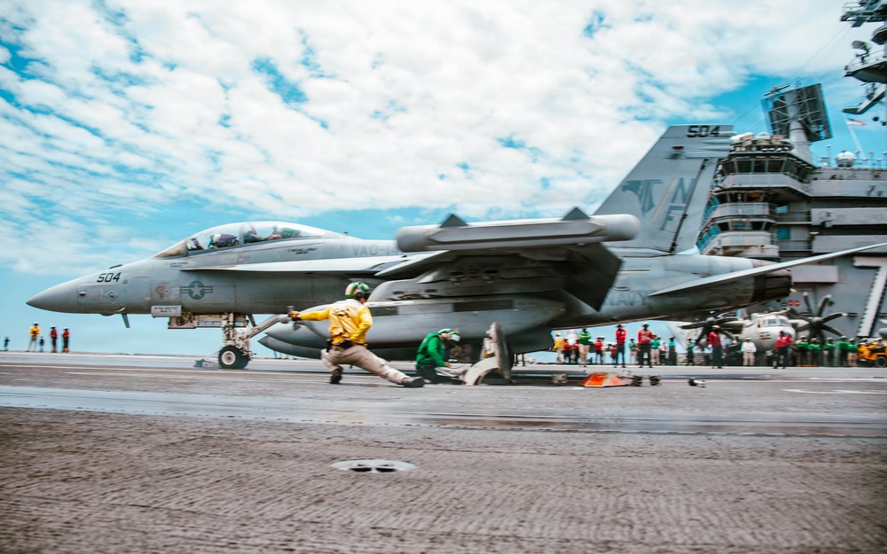 George Washington Conducts Flight Operations