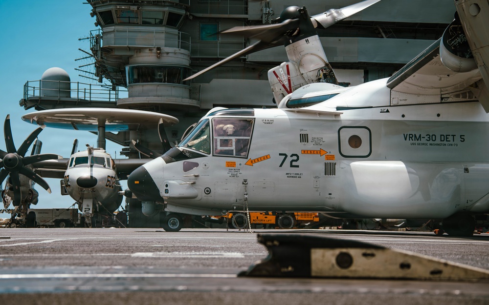 George Washington Conducts Flight Operations