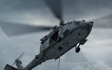 IKE conducts ammunition onload in the Atlantic Ocean