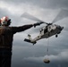 IKE conducts ammunition onload in the Atlantic Ocean