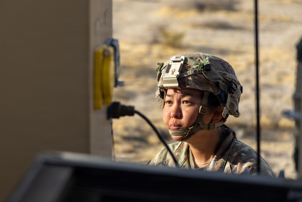 U.S. Army soldier experiments with a Multi-Spectral Tower during PC-C6