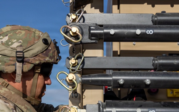 U.S. Army soldier experiments with a Multi-Spectral Tower during PC-C6