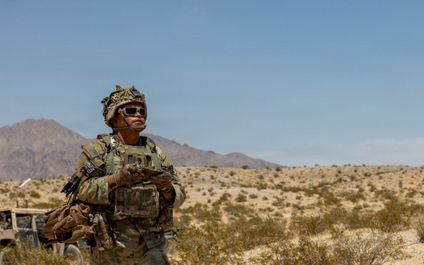 U.S. Army Soldier experiments with Silent Tactical Energy Enhanced Dismount 4 during PC-C6