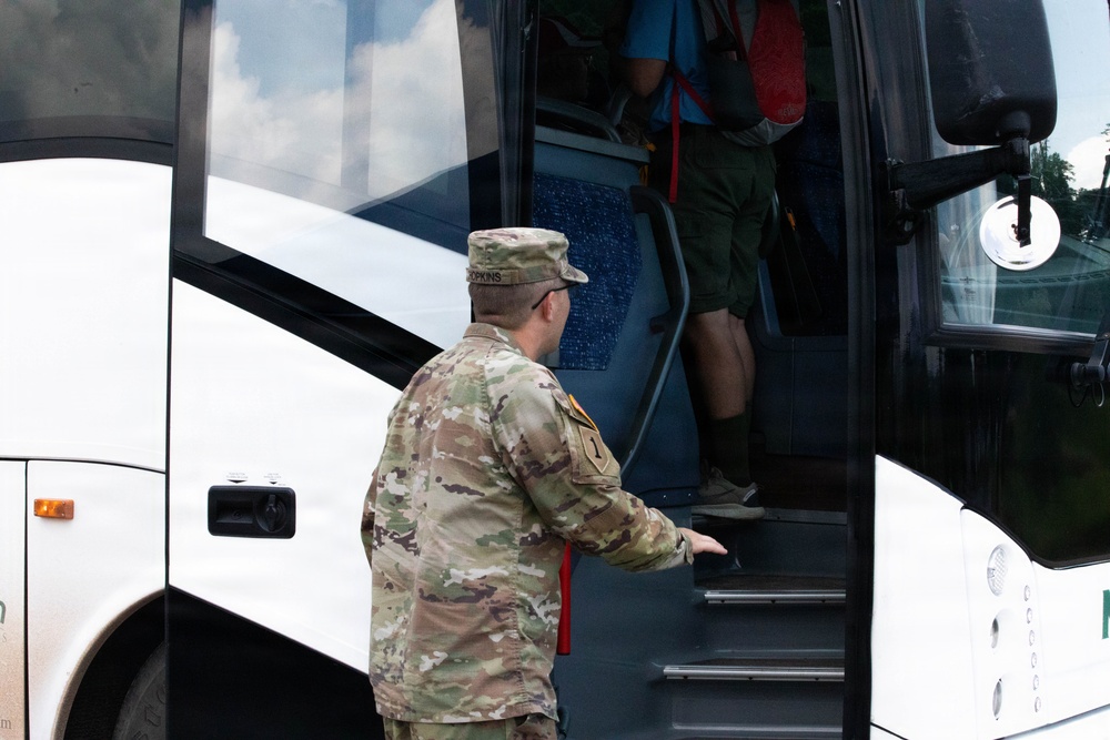 WVNG Military Police Guide Scout Arrivals at National Jamboree