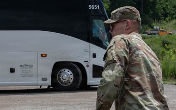 WVNG Military Police Guide Scout Arrivals at National Jamboree