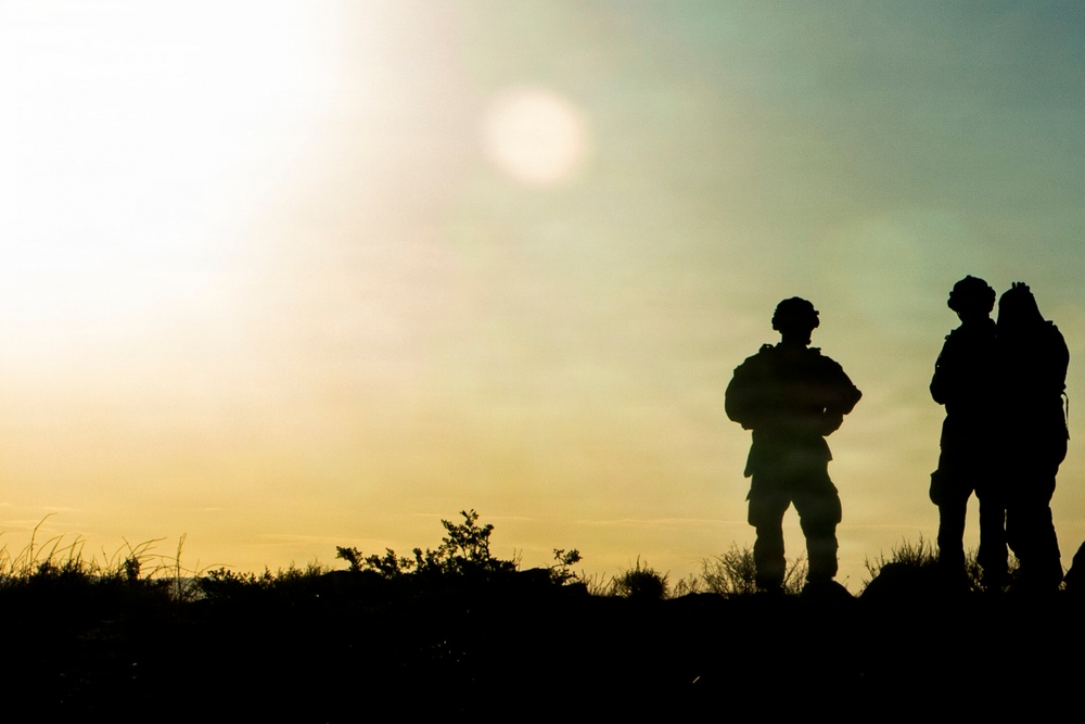 U.S. Soldiers Conduct RECON of Training Area during PCC6