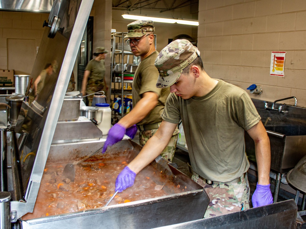 295th Quartermaster Field Feeding Platoon Powers the Mission