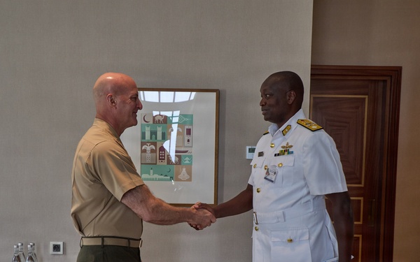MARFOREUR/AF Commander, Kenyan Brig. Gen. discuss maritime security at AMFS 2026