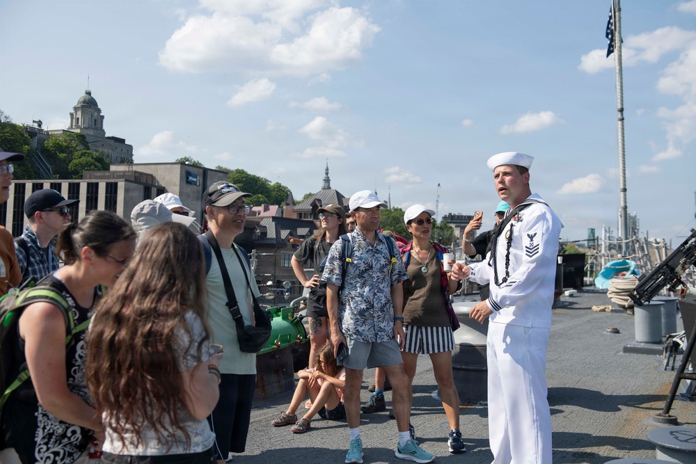 USS Mahan Hosts Tours During Rendez-vous Naval de Quebec (RVNQ) 2026