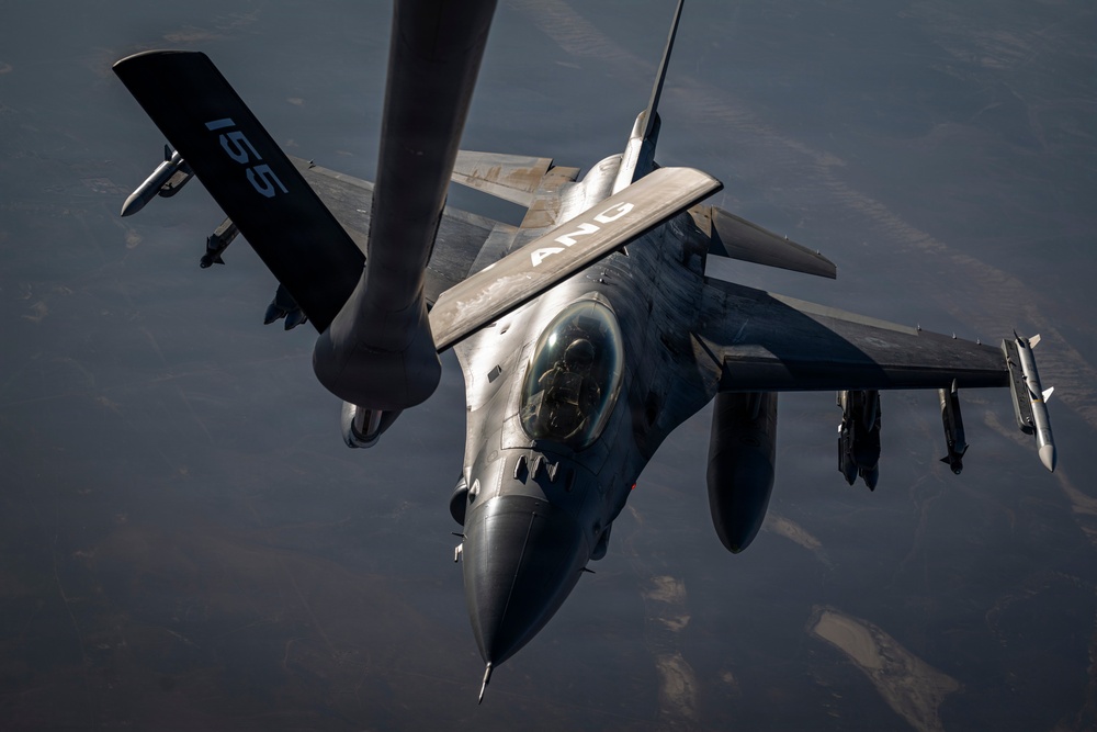 Air Refuel Operations supported by KC135 in CENTCOM AOR