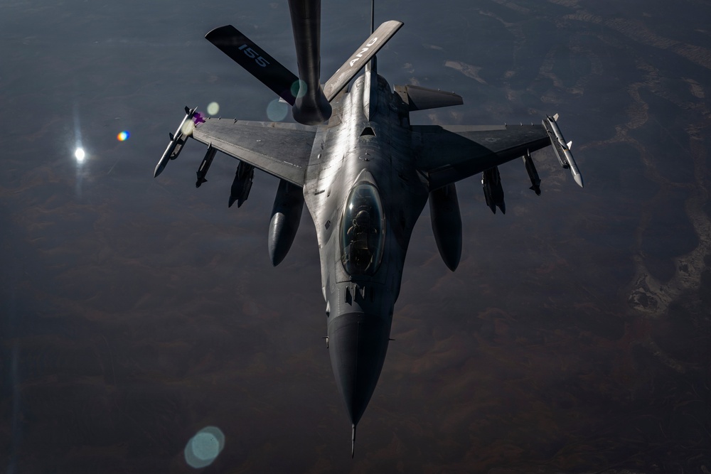 Air Refuel Operations supported by KC135 in CENTCOM AOR