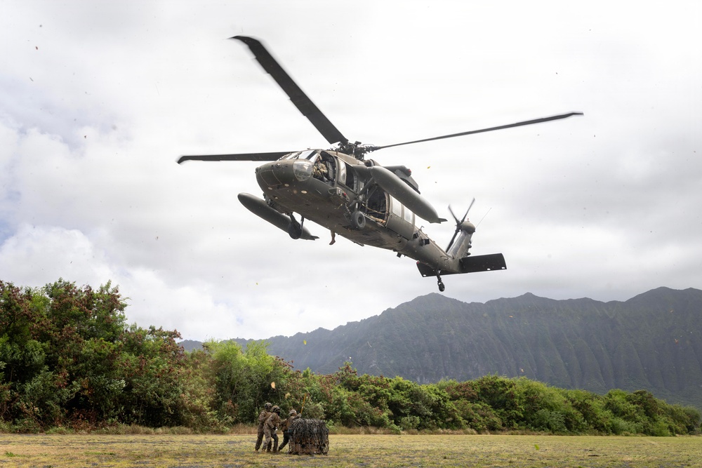 RIMPAC 2026: 25th CAB, 15th MEU conduct sling load training