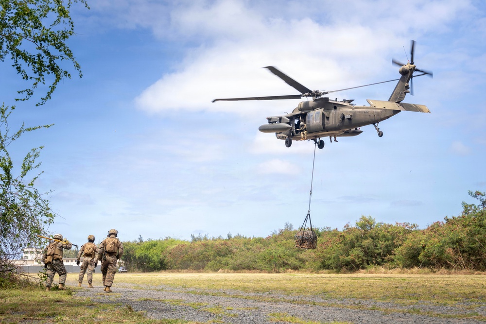 RIMPAC 2026: 25th CAB, 15th MEU conduct sling load training