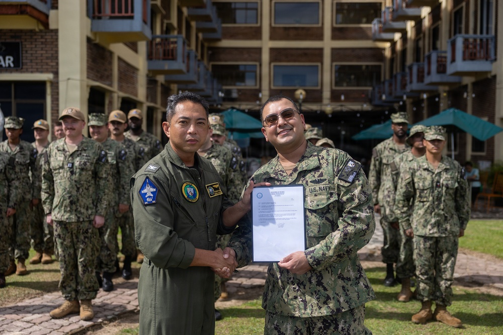 Pacific Partnership 2026 holds frocking ceremony
