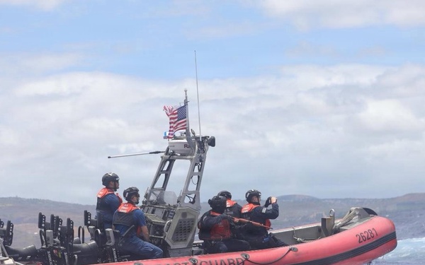 U.S. Coast Guard and Mexican Navy conduct non-compliant vessel boarding training with Philippine Coast Guard during RIMPAC 2026