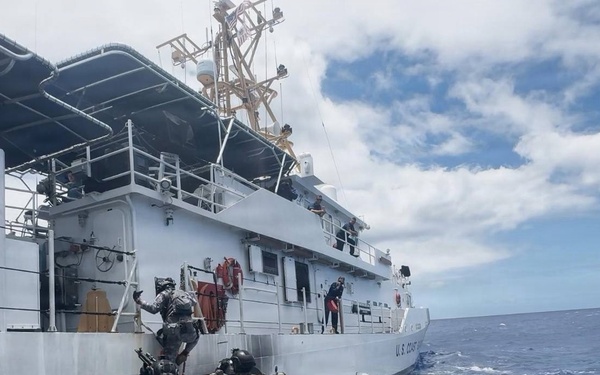 U.S. Coast Guard and Mexican Navy conduct non-compliant vessel boarding training with Philippine Coast Guard during RIMPAC 2026