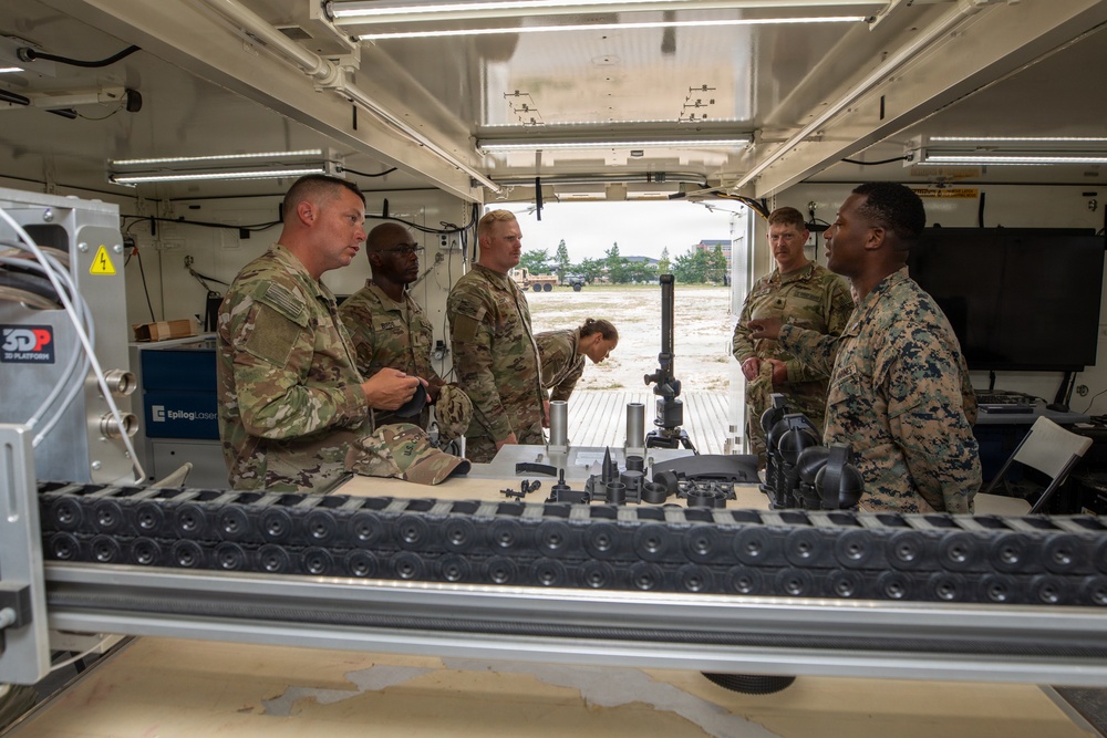U.S Marines with 3d Marine Logistics Group showcase 3D Printing Capabilities to the U.S. Coast Guard at CJLOTS 26