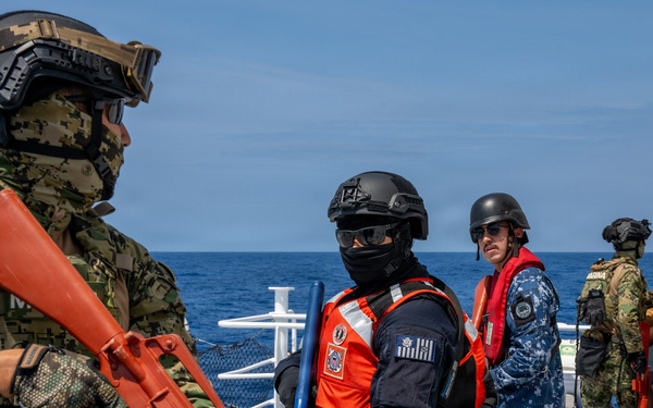 U.S. Coast Guard and Mexican Navy conduct non-compliant vessel boarding training with Philippine Coast Guard during RIMPAC 2026