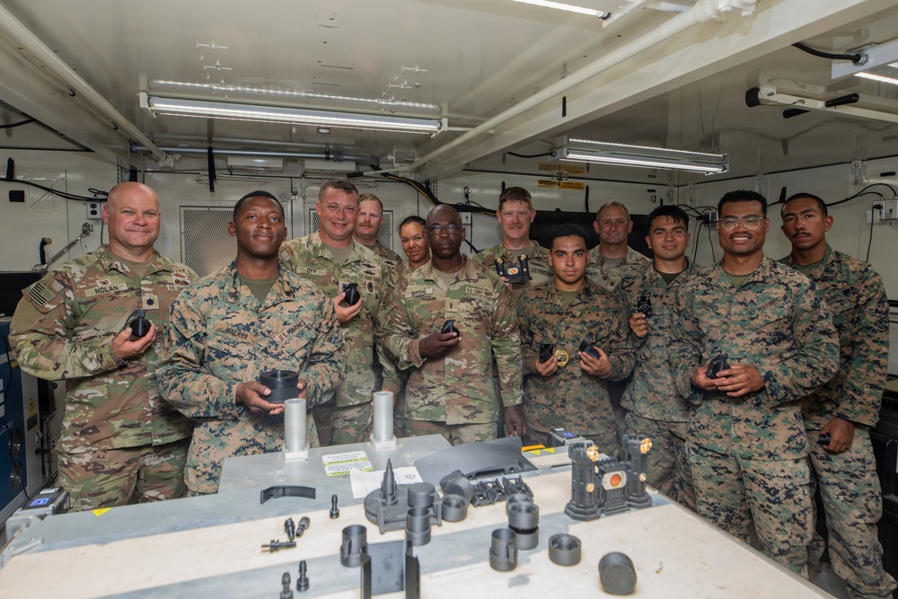 U.S Marines with 3d Marine Logistics Group showcase 3D Printing Capabilities to the U.S. Coast Guard at CJLOTS 26