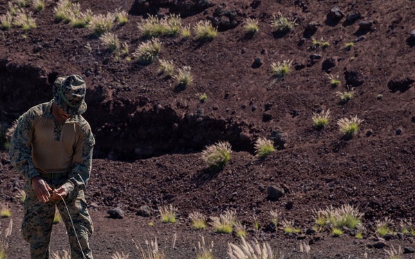 Communications Marines with 15th MEU set up high frequency antenna