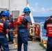U.S. Coast Guard and New Zealand Royal Navy conduct a replenishment-at-sea during RIMPAC 2026