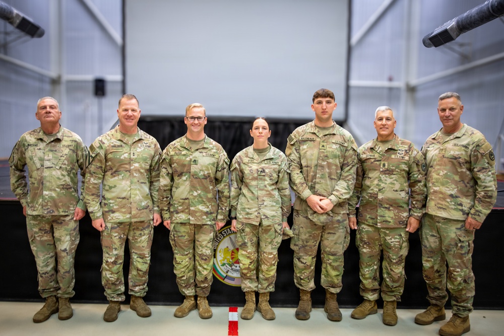 Maj. Gen. Thomas C. Friloux visits 2228th Military Police Company at MKAB, Romania