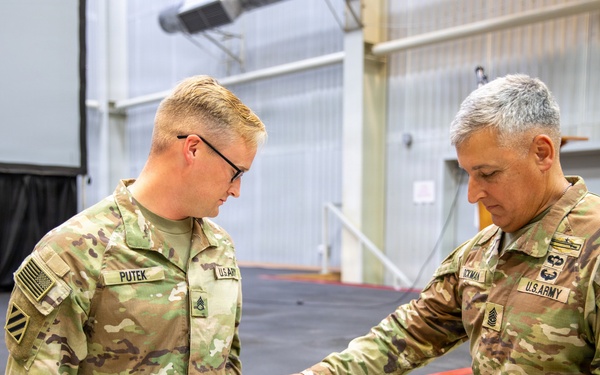 Maj. Gen. Thomas C. Friloux visits 2228th Military Police Company at MKAB, Romania