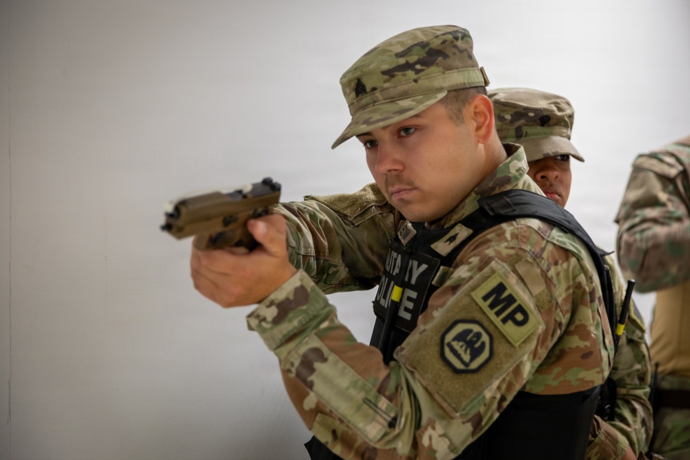2228th Military Police Company conduct active shooter response training at MKAB, Romania