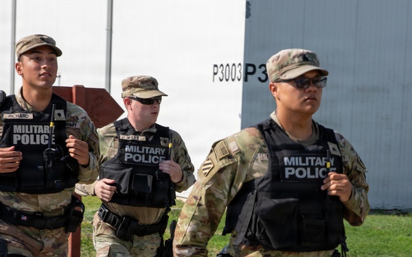2228th Military Police Company conduct active shooter response training at MKAB, Romania