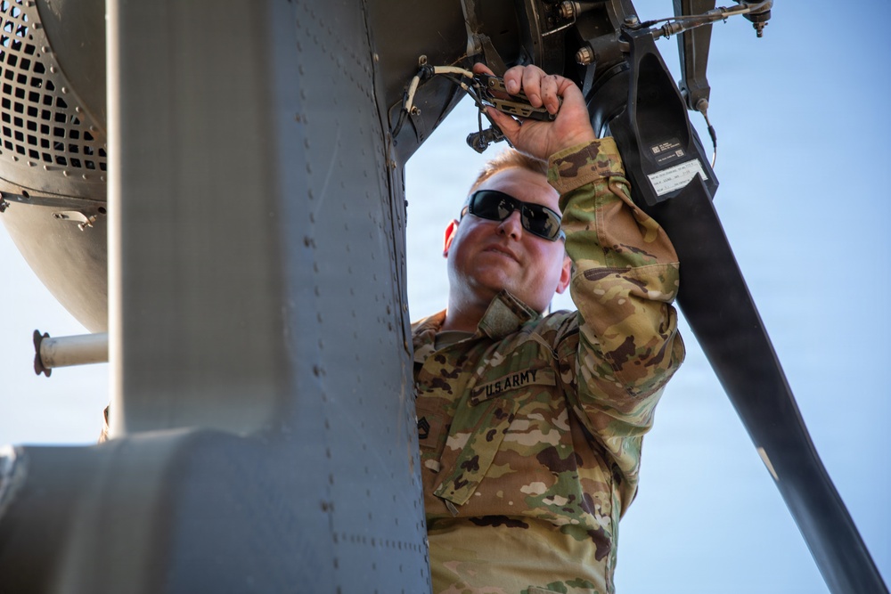 1st Combat Aviation Brigade conducts flight operations