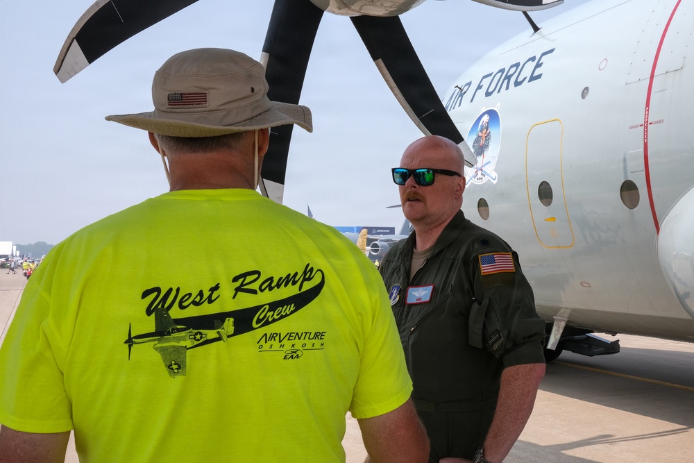 Crew and Aircraft from the 109th Airlift Wing attend EAA Airventure Airshow in Osh Kosh Wisconsin, July 2026