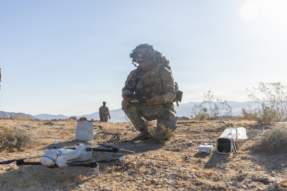 4ID Soldiers conduct training during Project Convergence Capstone 6