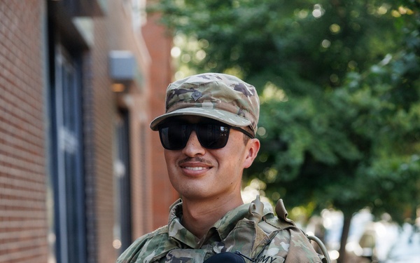 U.S. National Guardsmen Assigned to JTF-DC Presence Patrol