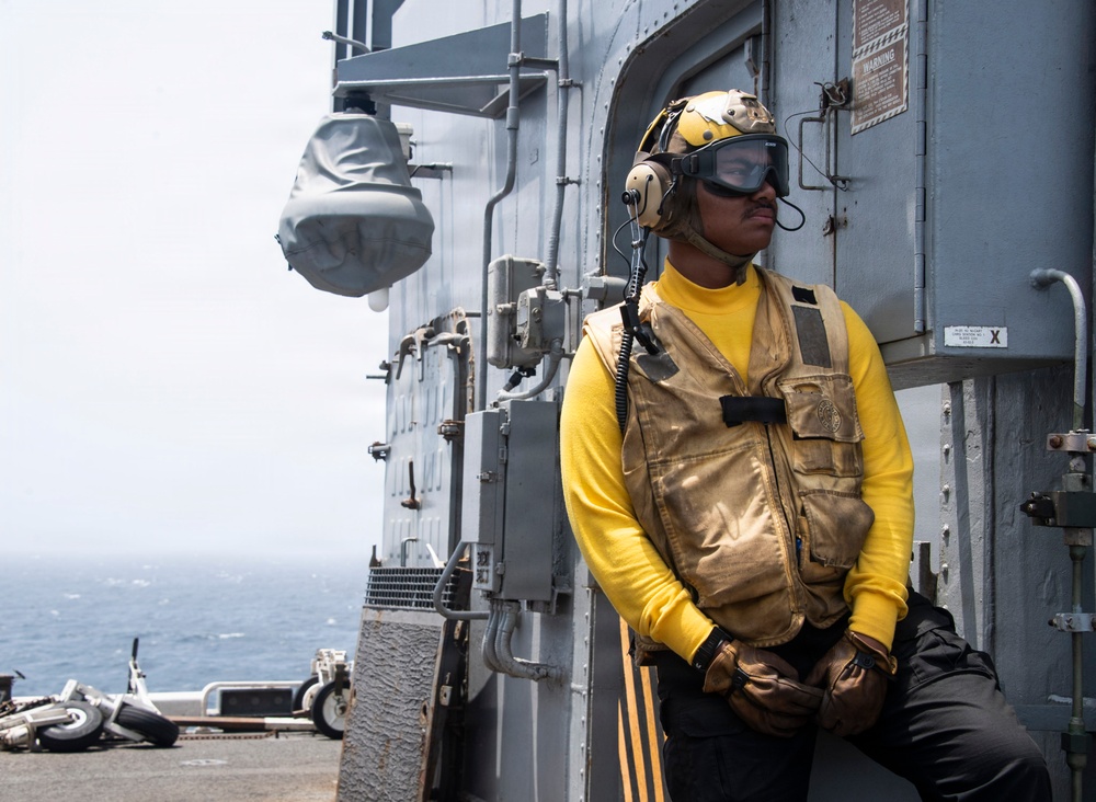 USS Boxer Conducts Flight Deck Operations