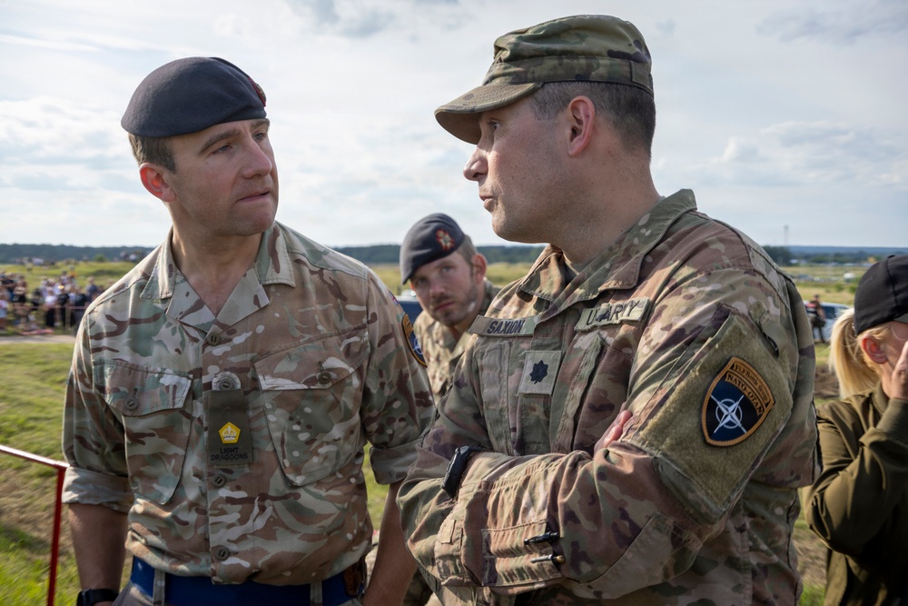 U.S. Army and NATO Soldiers participate in the in the Battle of Tanks in Poland