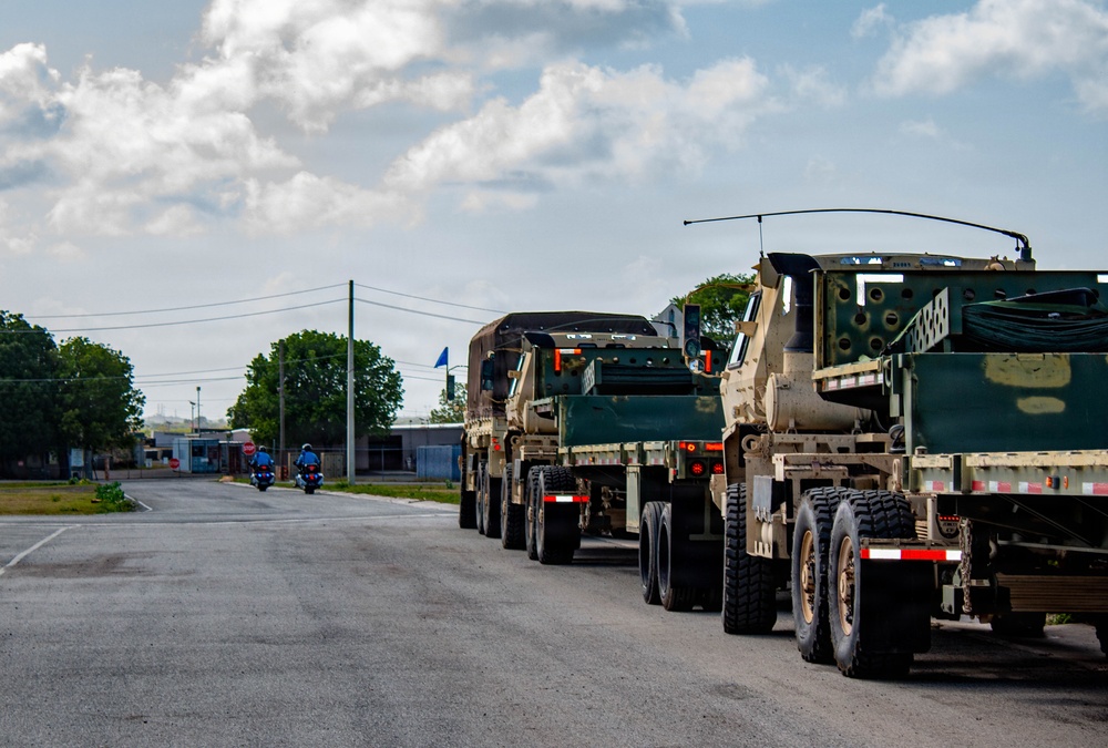 770th Transportation Company Conducts Convoy Operations During Annual Training