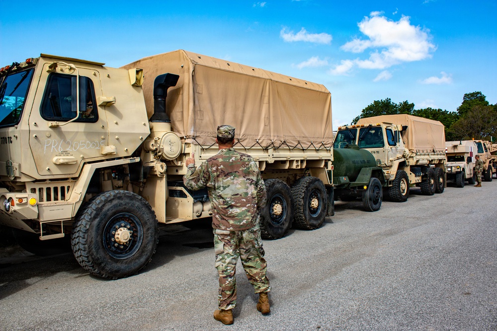 770th Transportation Company Conducts Convoy Operations During Annual Training