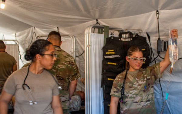 181st Medical Company Area Support Conducts Mass Casualty Training Exercise