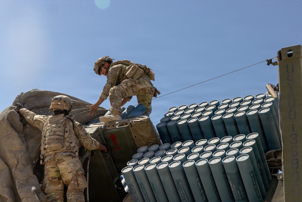 U.S. Soldiers experiment with an Autonomous Volcano System during PC-C6