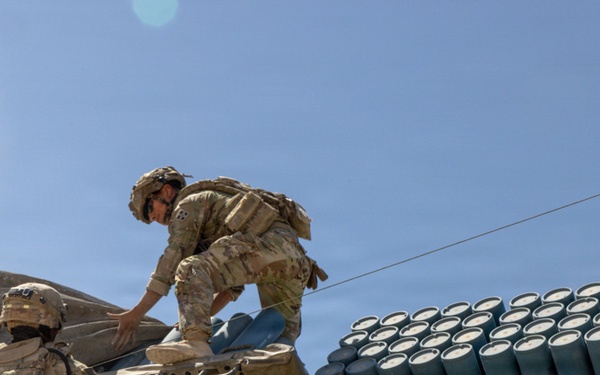 U.S. Soldiers experiment with an Autonomous Volcano System during PC-C6
