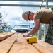 NMCB 1 installs walkway roof at Saipan Southern High School