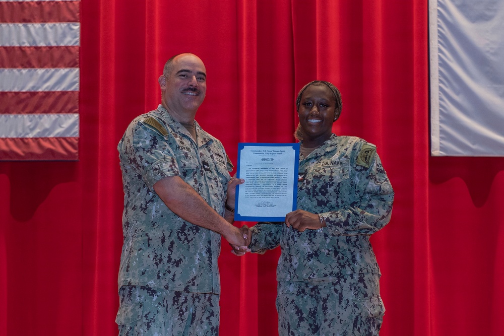 CFAY Holds All Hands and Awards at Quarters