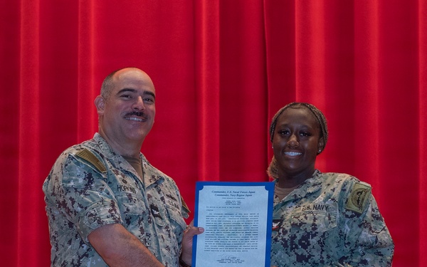 CFAY Holds All Hands and Awards at Quarters