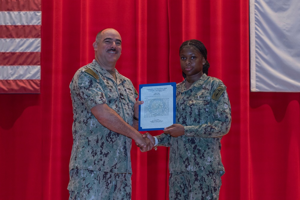 CFAY Holds All Hands and Awards at Quarters