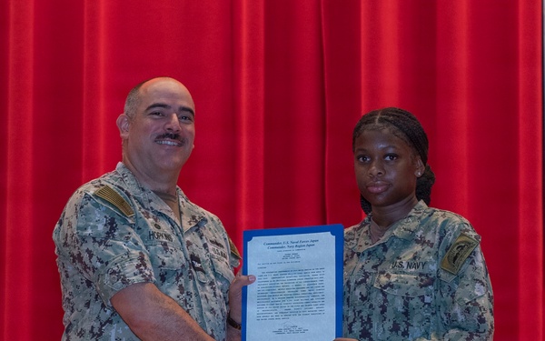 CFAY Holds All Hands and Awards at Quarters