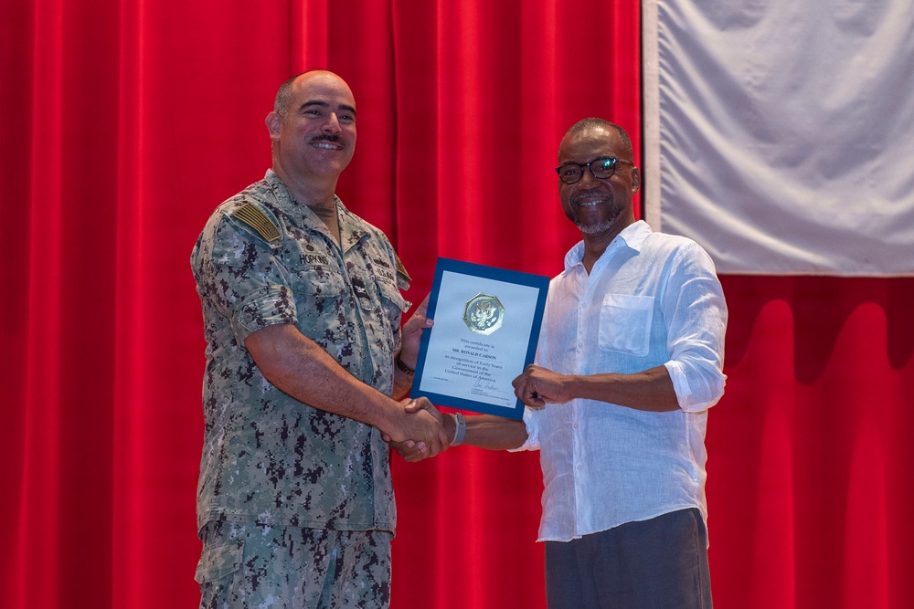 CFAY Holds All Hands and Awards at Quarters