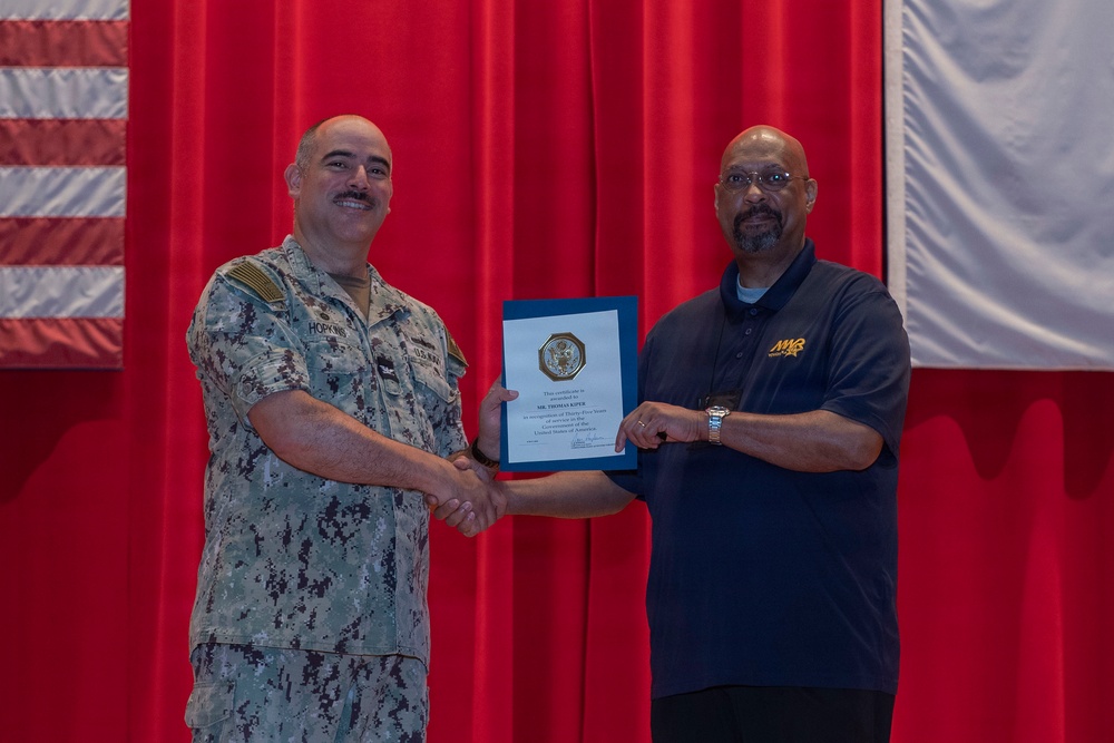 CFAY Holds All Hands and Awards at Quarters