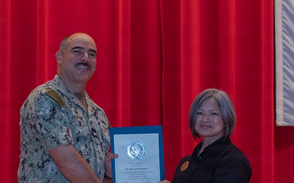 CFAY Holds All Hands and Awards at Quarters