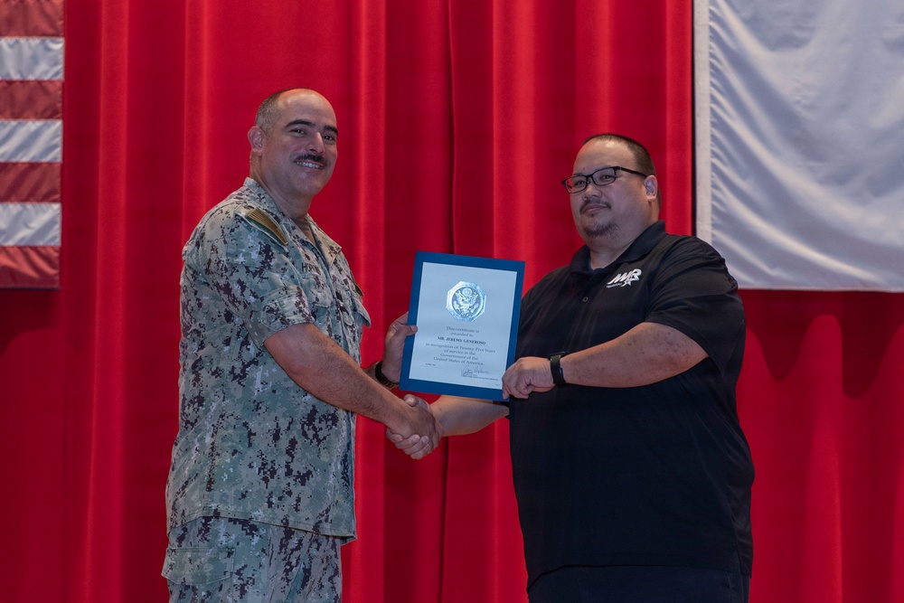 CFAY Holds All Hands and Awards at Quarters