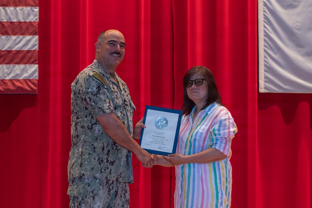 CFAY Holds All Hands and Awards at Quarters